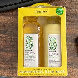 Briogeo Banana + Coconut Superfoods Hair Pack Shampoo and Conditioner